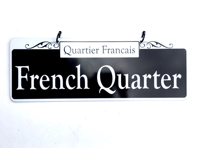 SIGN, Street - New Orleans French Quarter 50 x 17cm